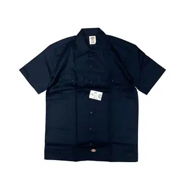 새상품 M Dickies 디키즈 플렉스 반팔 워크 셔츠 네이비
