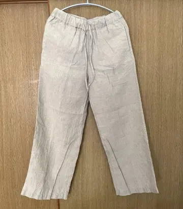 무인양품 프렌치 린넨 스트레이트 팬츠 M