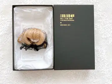딜러 제작 3.5~4인치 가발 롱롱 리본 밀크 브라운
