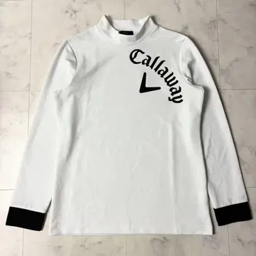 Callaway 하이넥 긴팔 셔츠 골프웨어 빅 사이즈 LL 화이트