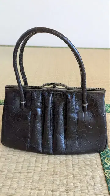 다크 브라운 가죽 일본 의류용 백