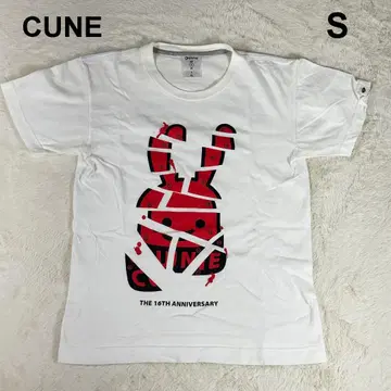 CUNE 티셔츠 Anniversary 화이트 S 토끼 디자인