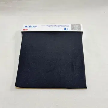 AIRism UV컷 하이넥 슬리브리스 T셔츠 XL 블랙