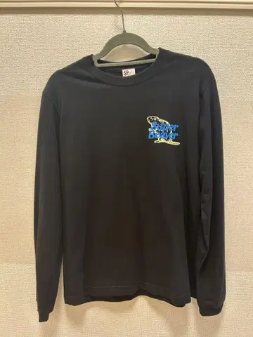 Super Beaver 로고 긴팔 티셔츠 블랙