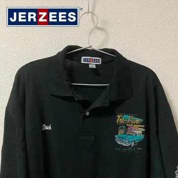 구제 의류 수입 JERZEES print polo shirt XL 사이즈