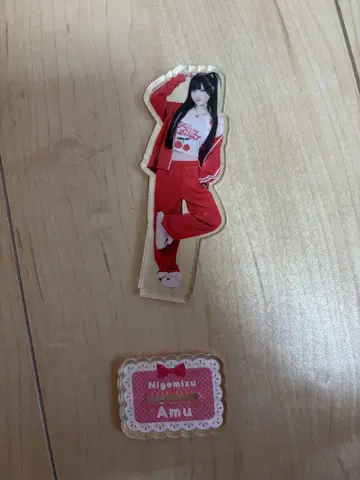 큐루린이라고 해보세요 신기루 아크릴 스탠드 빨간색