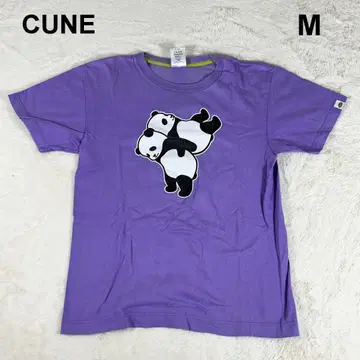 CUNE 큔 팬더 디자인 애니멀 레어 보라색 M