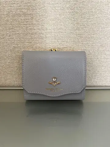 사만다 타바사 쁘띠 초이스 물방울 모티브 접이식 지갑 (달 블루)