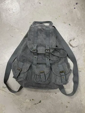 파라슈트 백팩 백팩 밀리터리 y2k 그레이 3연 포켓