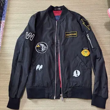 ZARA MAN 블랙 MA-1 플라이트 자켓 S