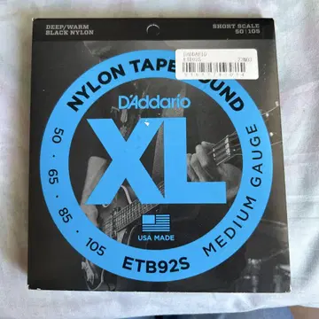 D'Addario ETB92S 나일론 테이프 줄 숏 스케일 개봉 완료