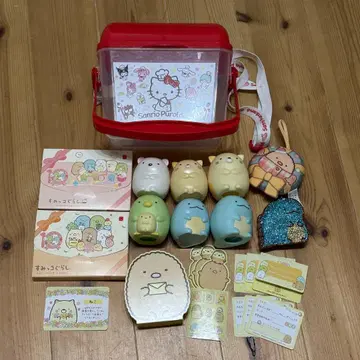 스밋코구라시 굿즈 (4종류) + 산리오 캐릭터즈 보관함
