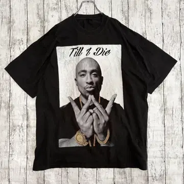 US 구제 의류 2PAC TUPAC HipHop 랩 티셔츠