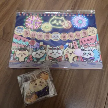치이카와 엔니치 링 노트 아크릴 스탠드 토끼 타코야키 치이카와