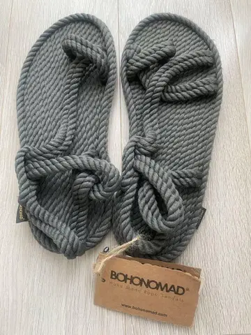 BOHONOMAD 그레이 슬리퍼 US 7-8