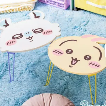 치이카와 (먼작귀) 얼굴 접이식 미니 테이블 토끼 모몽가 2세트