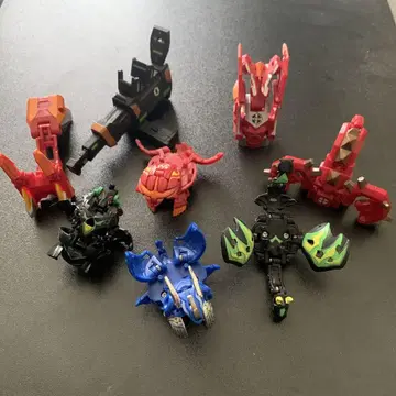 Bakugan 아쿠아 블레이즈 드래고노이드 3개 기어 세트