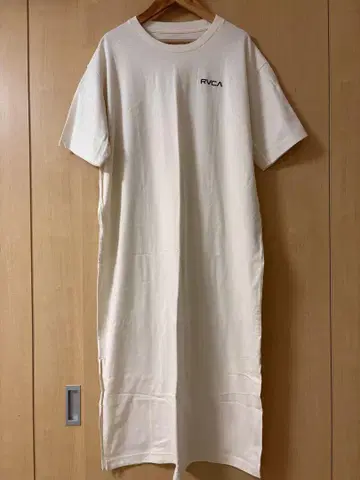 RVCA 티셔츠 맥시 길이 롱 원피스 반팔 숏 슬리브 여성용
