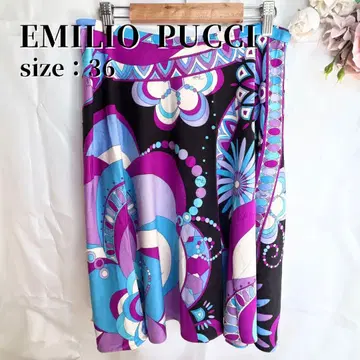 EMILIO PUCCI 플레어 스커트 36 S M