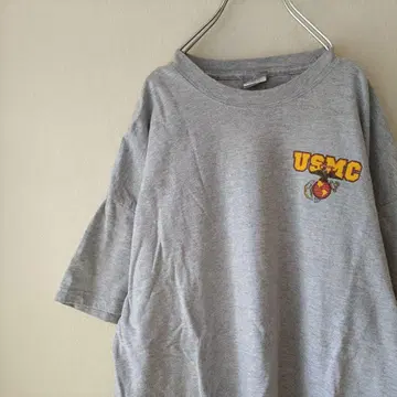 USMC 티셔츠 미국 해병대 Hanes 헤인즈 그레이 /Y3892