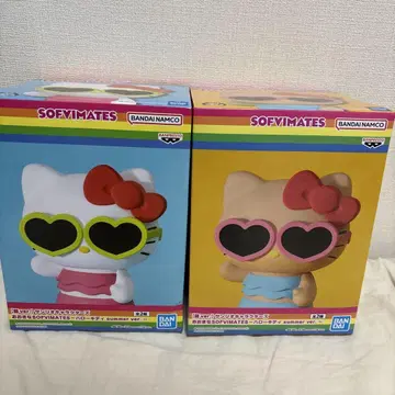 키티 커다란 소프트 비닐 메이츠 summer ver. 피규어 2세트