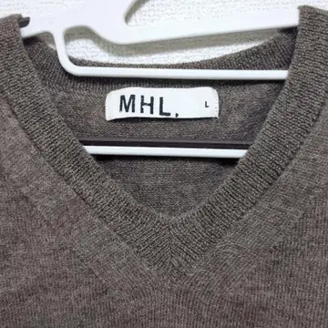 MHL. 브라운 V넥 스웨터 L