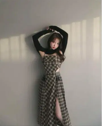 andmary 벨 체크 드레스 앤드마리