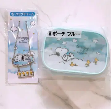 스누피 당첨 복권 백참 파우치 2세트