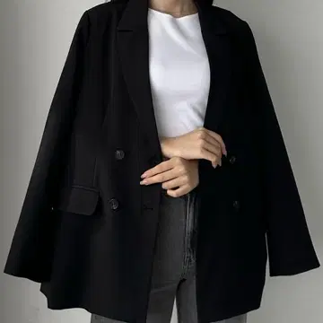 Louere 백 슬릿 테일러드 재킷