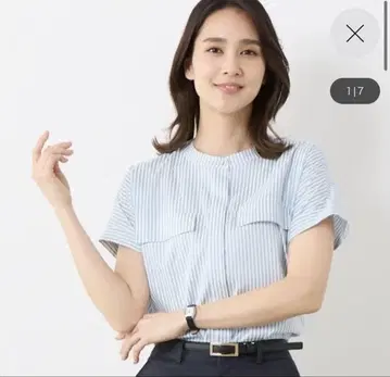 신상품 아오키 가벼운 캐럿 페이크 포켓 셔츠