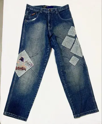 Lot29Luxe 패치워크 데님 팬츠 LOONEY TUNES