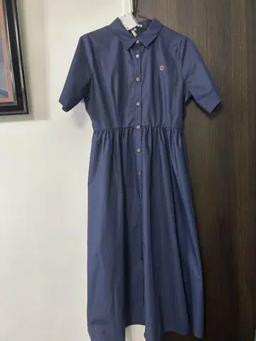 마리콴트 자수 로고 원피스