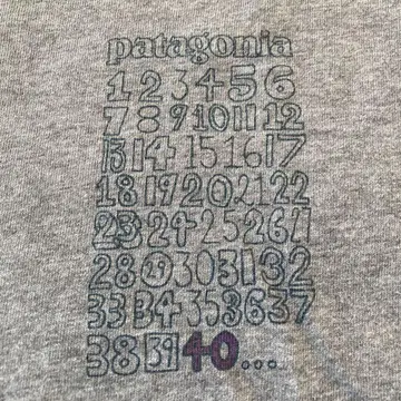 patagonia 티셔츠 40주년 한정판 USA