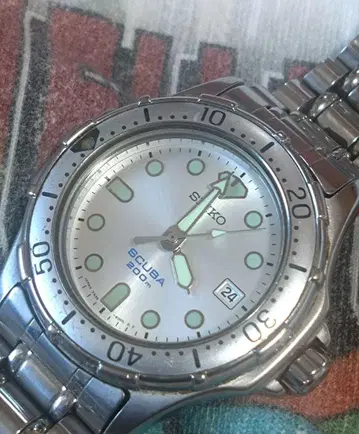 D6382 세이코 스쿠버 새 배터리 새상품급 7N35-6000