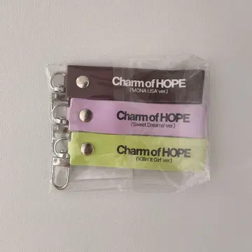 Charm of HOPE 키링 3개 세트