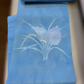여름 오비 쥬라쿠 오비 꽃 무늬