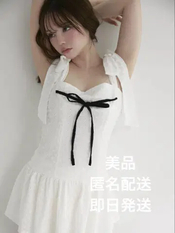 andmary Natalie 미니 드레스 color white