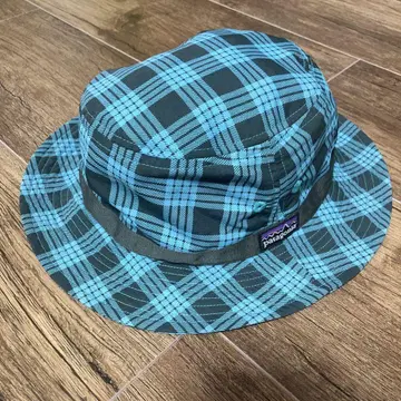 Patagonia 버킷햇 파랑 체크