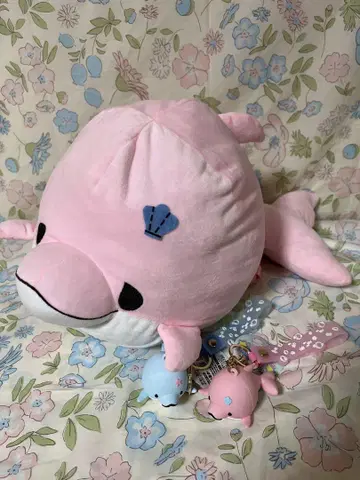 미이루카 봉제 인형 백팩 스트랩 러버 키링