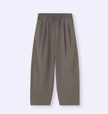 GU 배럴 레그 풀온 팬츠 Q M 올리브