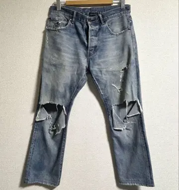 JOHN ELLIOTT 존 엘리엇 데미지 가공 스트레이트 데님