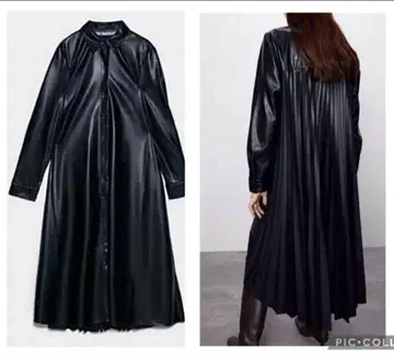 자라 가죽 원피스