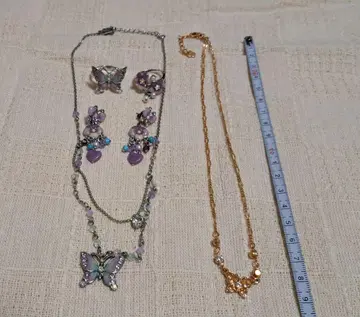 ANNA SUI 안나수이 목걸이 귀걸이 반지 반지 나비 꽃