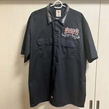 디키즈 워크 셔츠 XL 블랙