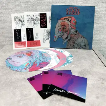 요네즈켄시 STRAY SHEEP 아트 북 스티커 가사 카드