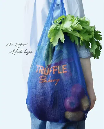 미개봉 새상품 TRUFFLE Bakery 메쉬 백 다크 블루