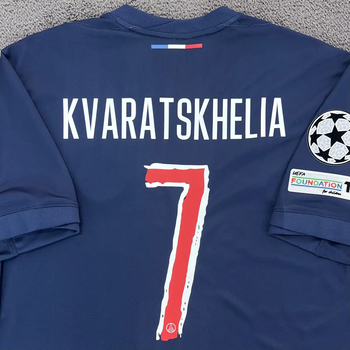 新品 25-26 パリ・サンジェルマン KV7 シャツ クヴァラツヘリア New product) 25-26 Paris Saint-Germain Home No.7 Khvicha