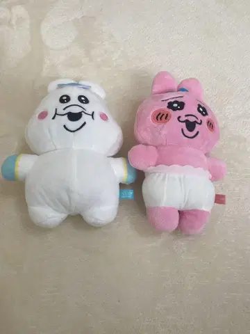 빤쮸토끼와 똔뽀챠무의 봉제 인형 세트