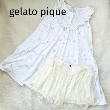 젤라피케 gelato pique 룸웨어 파자마 상하의 세트 프릴