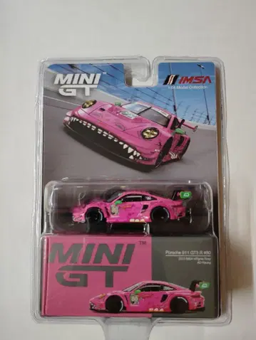 MINI GT 포르쉐 911 GT3 R #80 핑크